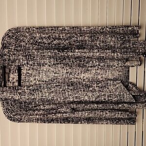 Chico’s Additions Black & White Cardigan Size 2